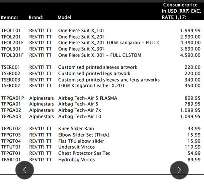 REV'IT! TAILORTECH Custom Suit