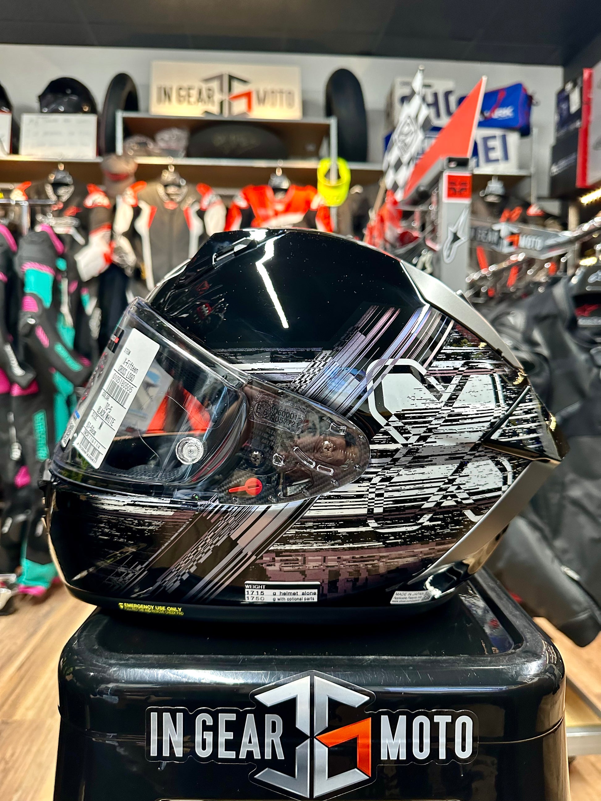 Shoei X-15 Cross Logo Helmet - InGearMoto Shoei X-15 Cross Logo Helmet - InGearMoto