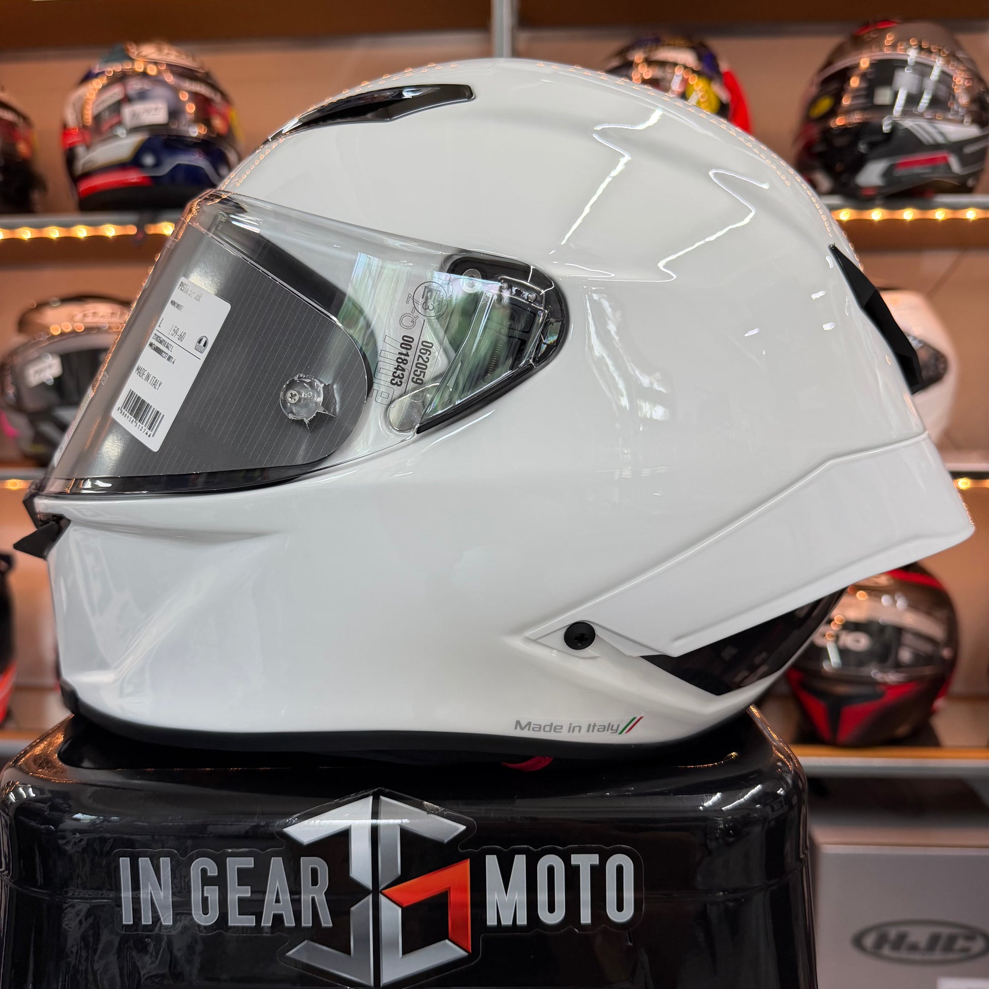 agv corsa helmet white K3 Mono Seta LG safe profile Full-face Racing helmets Pista GP