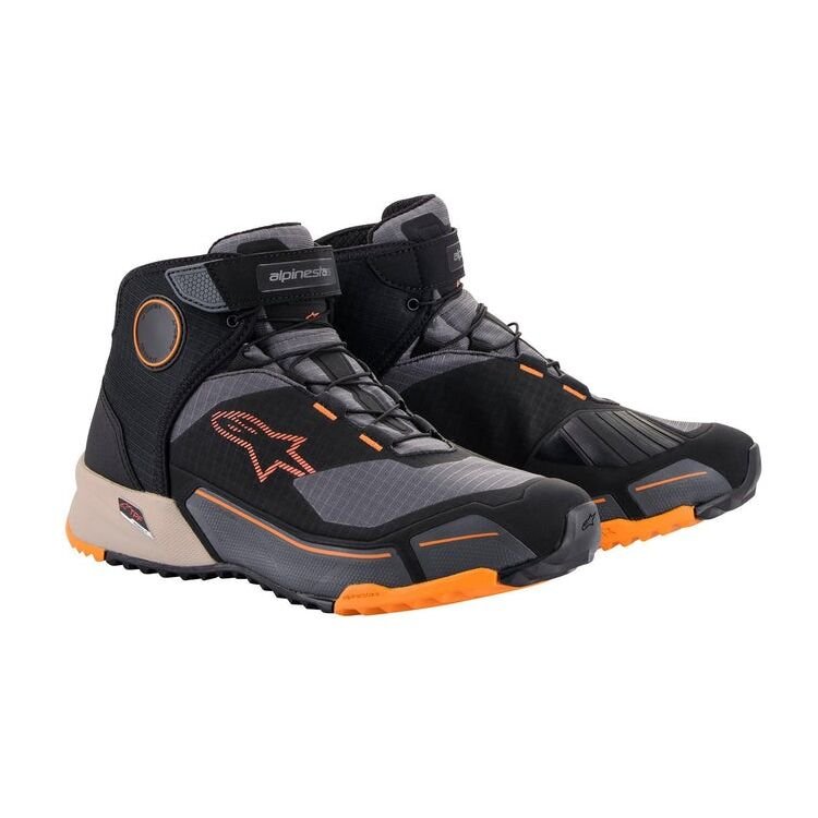 Alpinestars CR - X Drystar Riding Shoes - InGearMotoAlpinestarsGrey /Orange