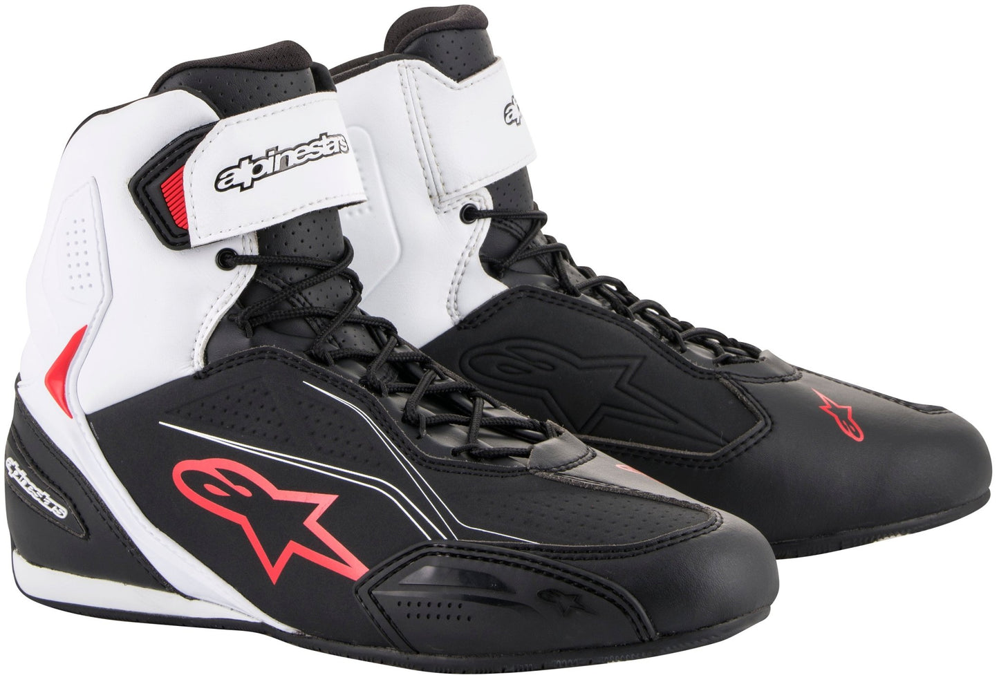 Alpinestars Faster 3 Shoes - InGearMotoAlpinestarsMotorcycle BootsBlk/Wht/Red