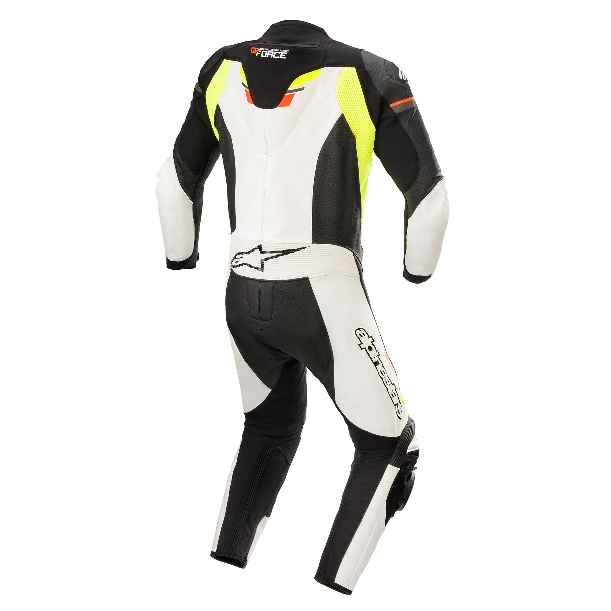 Alpinestars GP Force Chaser 1 - Piece Suit - InGearMotoAlpinestarsBlack/White/Red&YellowFluo