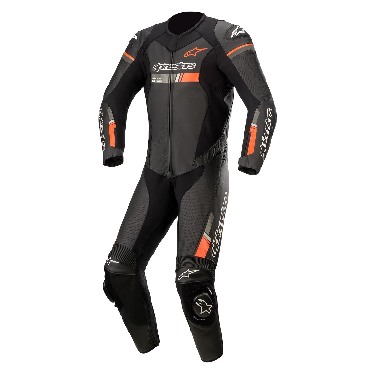 Alpinestars GP Force Chaser 1 - Piece Suit - InGearMotoAlpinestarsBlack/Red Fluo