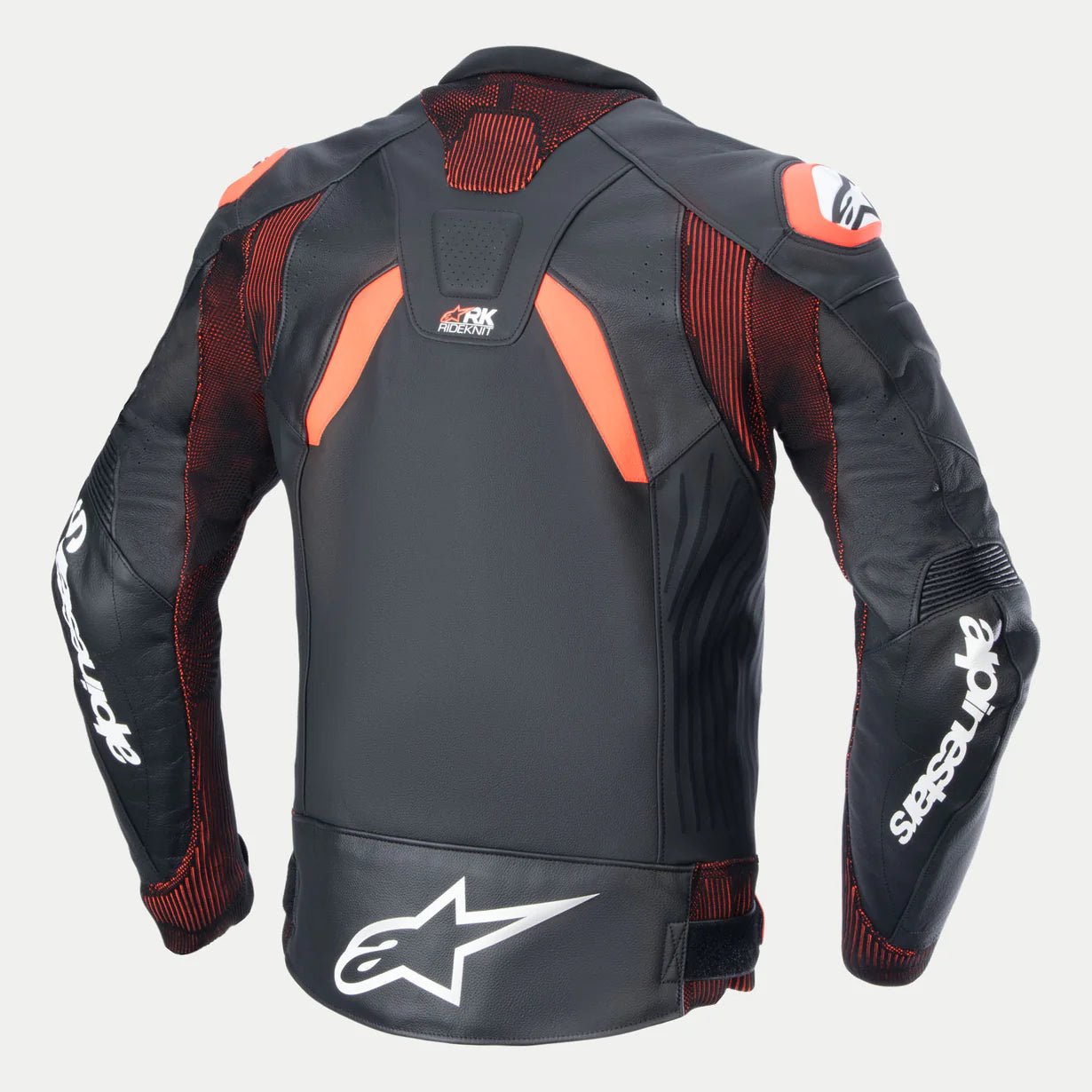 Alpinestars GP Plus R v4 Rideknit Leather Jacket - InGearMotoAlpinestarsBlack/Red Fluo/White