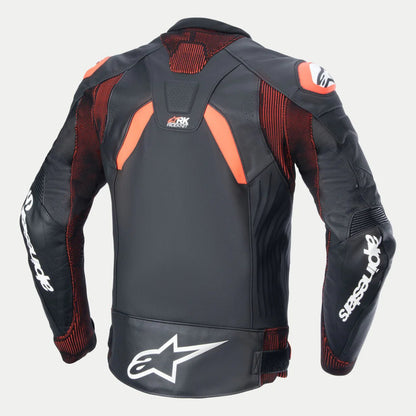 Alpinestars GP Plus R v4 Rideknit Leather Jacket - InGearMotoAlpinestarsBlack/Red Fluo/White