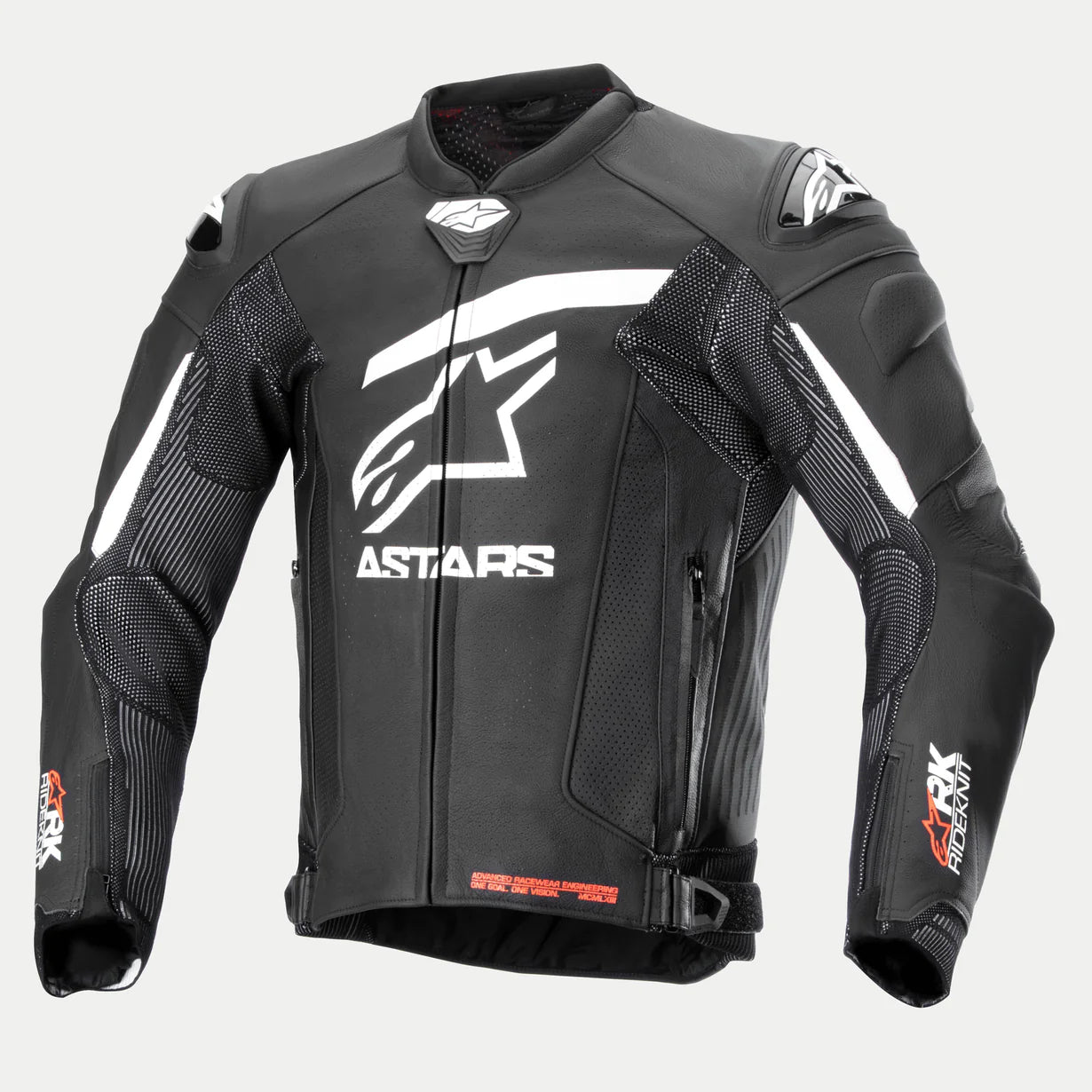 Alpinestars GP Plus R v4 Rideknit Leather Jacket - InGearMotoAlpinestarsBlack/White