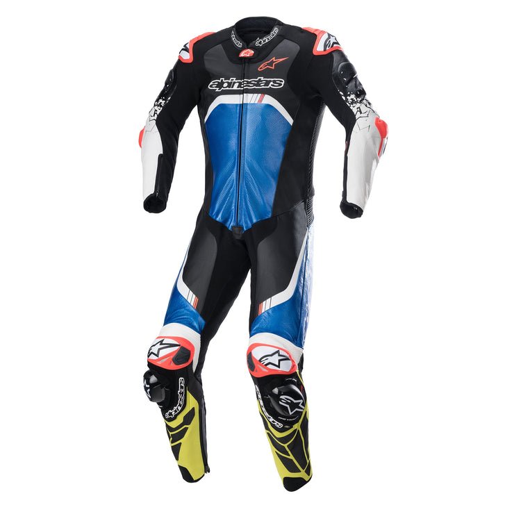 Alpinestars GP Tech V4 Suit Race Suit - InGearMotoAlpinestarsMotorcycle JacketBlack/Blue/Yellow Fluo
