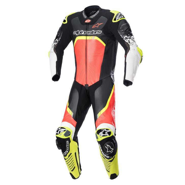 Alpinestars GP Tech V4 Suit Race Suit - InGearMotoAlpinestarsMotorcycle JacketBlack/Red/Yellow Fluo