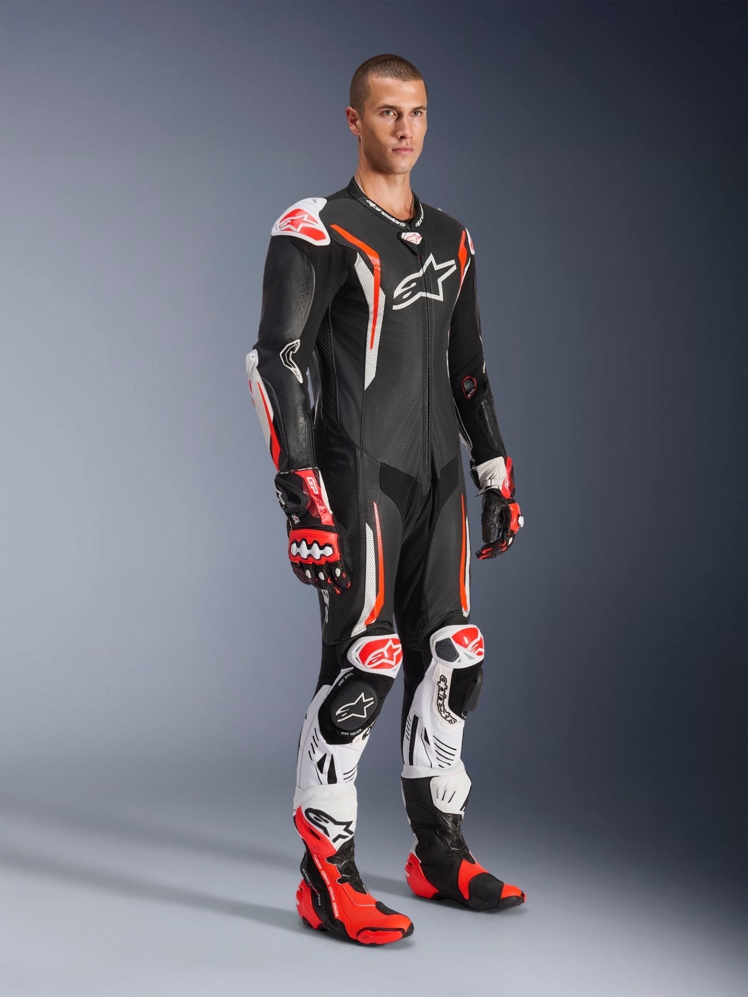 Alpinestars GP Tech V5 Leather Suit - InGearMotoALPINESTARSMotorcycle SuitBlack/Fluo Yellow