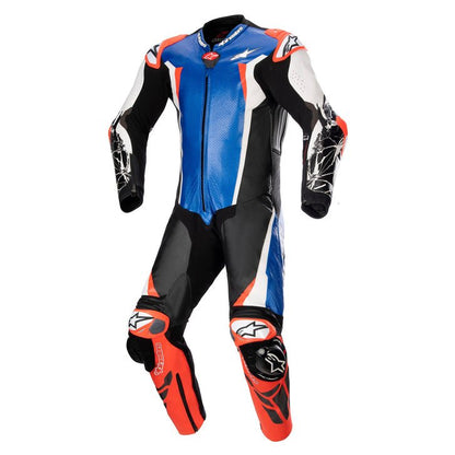 Alpinestars Racing Absolute V2 Suit - InGearMotoAlpinestarsMetallic Blue/Black/White/Red Fluo
