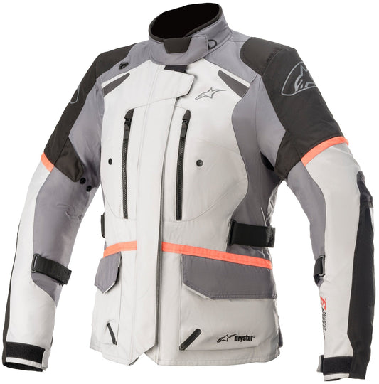 Alpinestars Stella Andes v3 Drystar Jacket - InGearMotoAlpinestarsMotorcycle JacketIce Gray/Blk/Coral