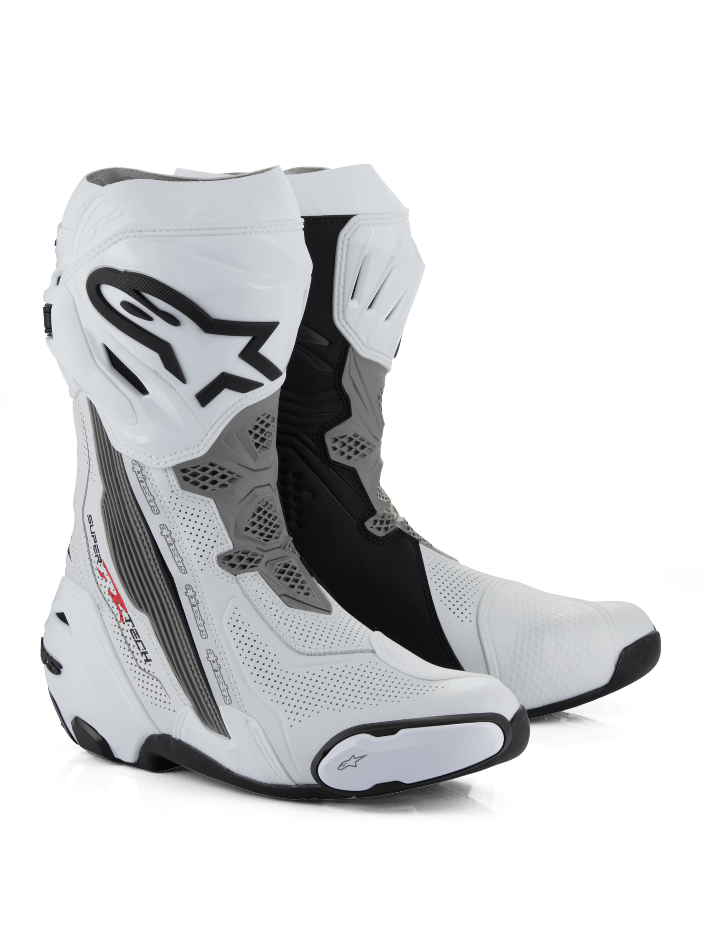 Alpinestars Supertech R v2 Vented Racing Boots - InGearMotoAlpinestarsShoesWhite/Grey