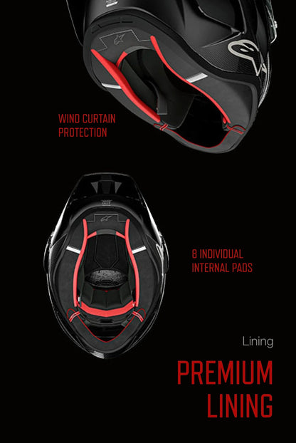 Alpinestars Supertech R10 Solid Helmet - InGearMotoAlpinestarsMotorcycle HelmetXS (53 - 54)