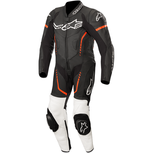 Alpinestars Youth GP Plus 1 - Piece Leather Suit - InGearMotoAlpinestarsBlk/Wht/Rd Fluo