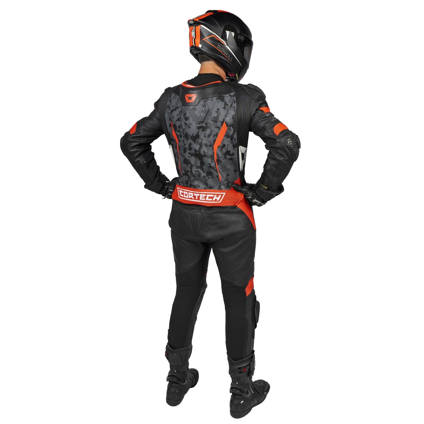 Cortech Sector Pro Air 1 - Piece Leather Suit - InGearMotoCortechMotorcycle JacketDIGI - CAM/RED/BLACK