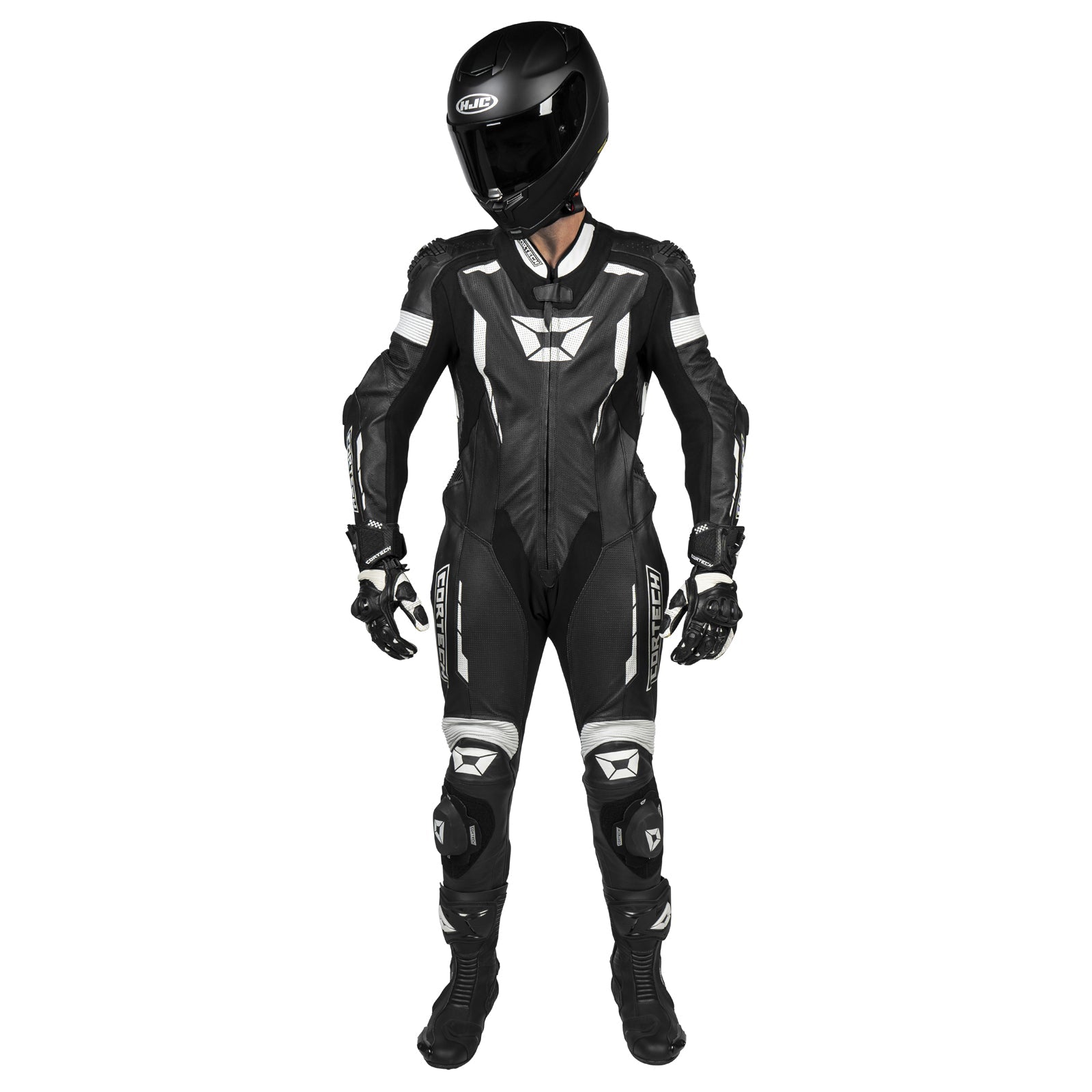 Cortech Sector Pro Air 1 - Piece Leather Suit - InGearMotoCortechMotorcycle JacketBLACK/WHITE