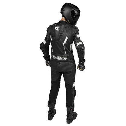 Cortech Sector Pro Air 1 - Piece Leather Suit - InGearMotoCortechMotorcycle JacketBLACK/WHITE