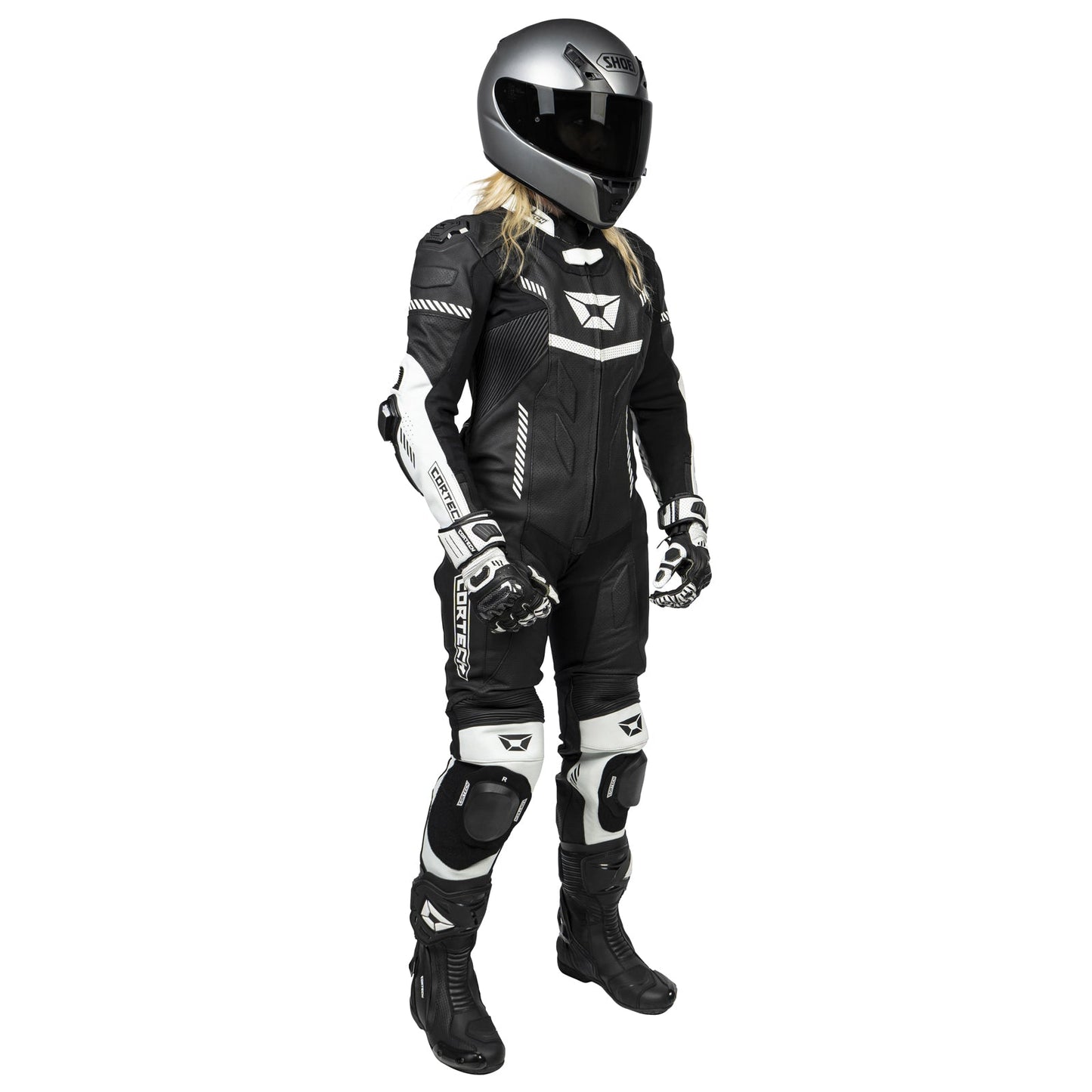 Cortech Women's Revo Sport Air 1 - Piece Suit - InGearMotoCortechBLACK/WHITE