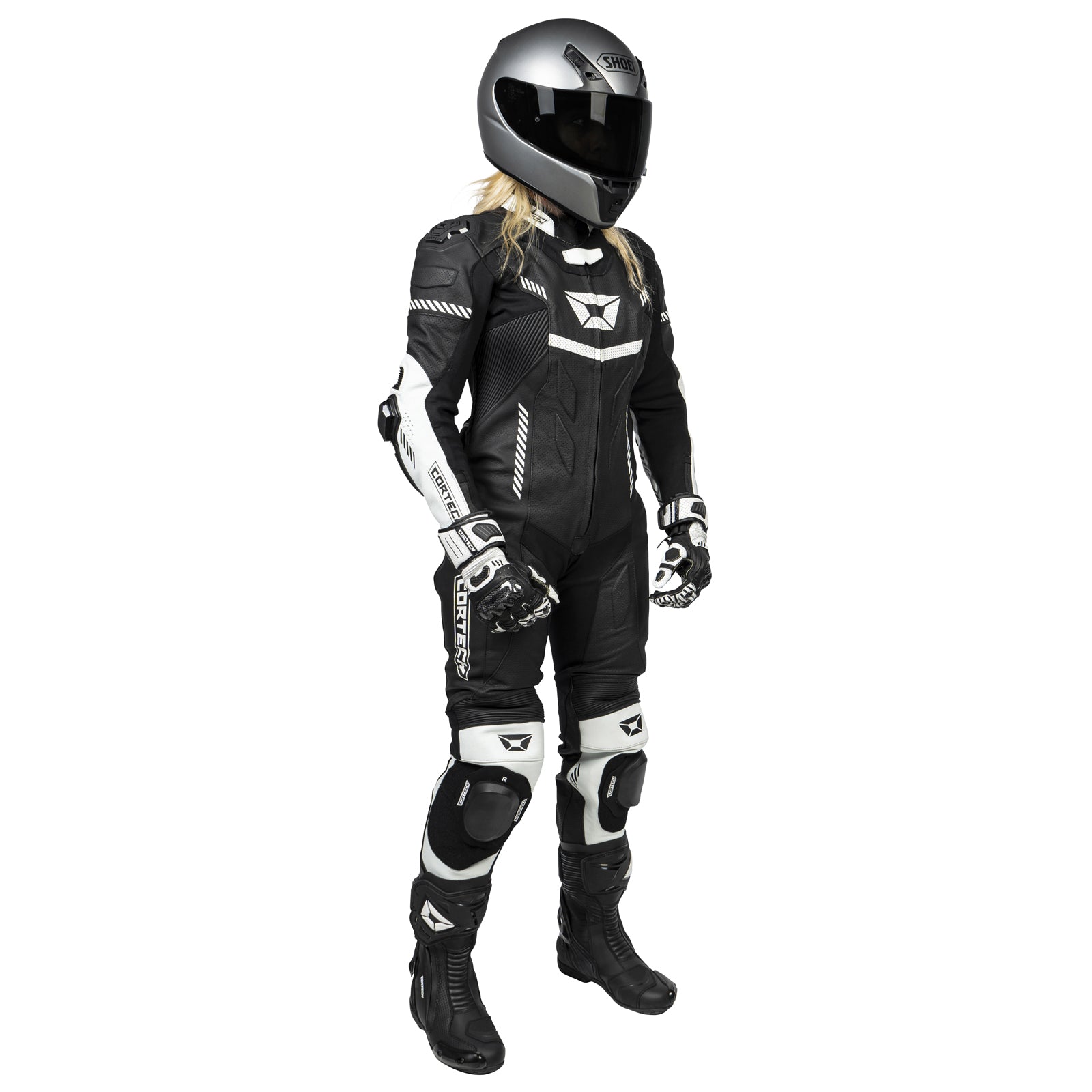 Cortech Women's Revo Sport Air 1 - Piece Suit - InGearMotoCortechBLACK/WHITE