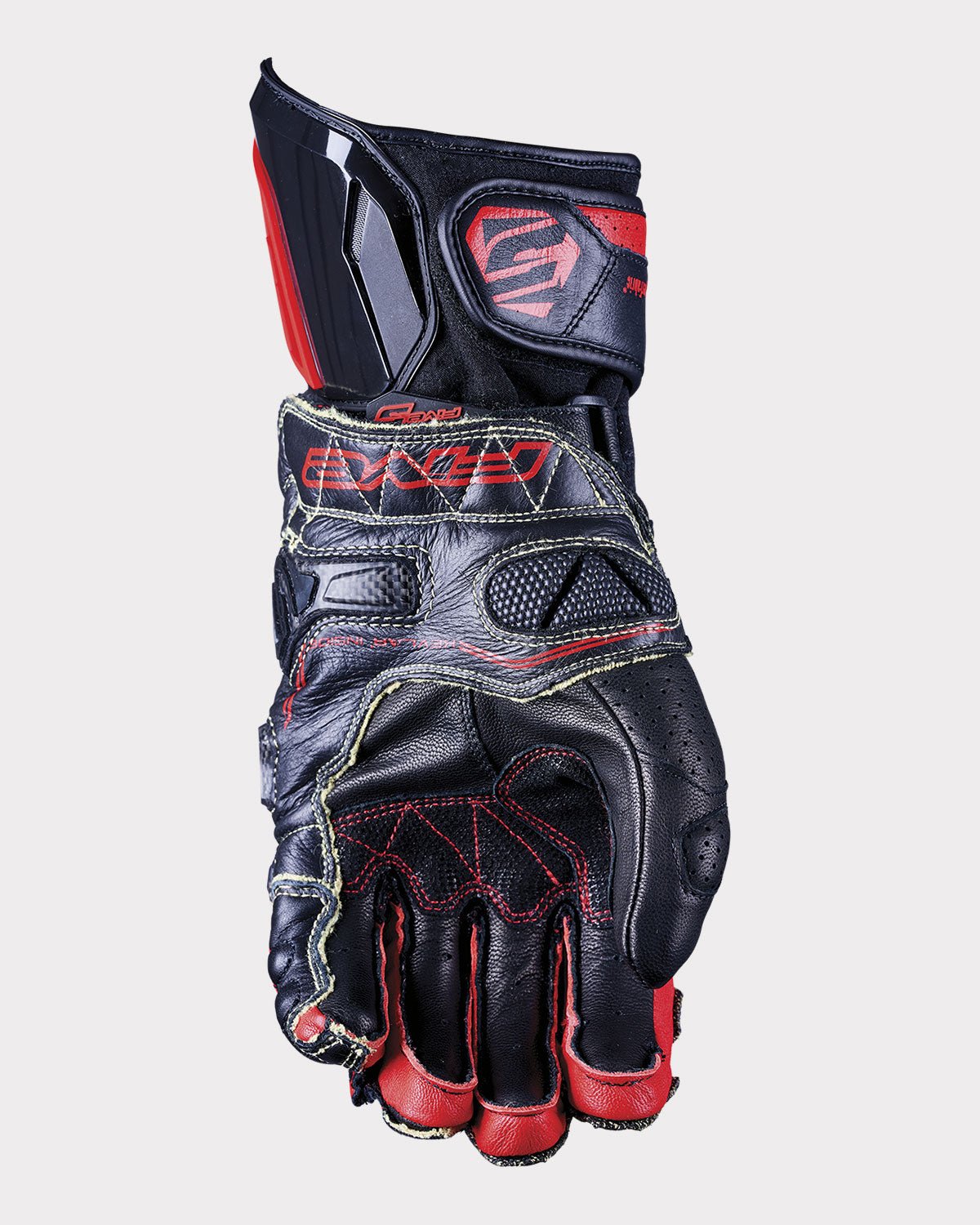 FIVE RFX RACE Gauntlet Gloves - InGearMotoFIVEMotorcycle GlovesWhite / Red