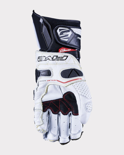 FIVE RFX RACE Gauntlet Gloves - InGearMotoFIVEMotorcycle GlovesWhite / Red