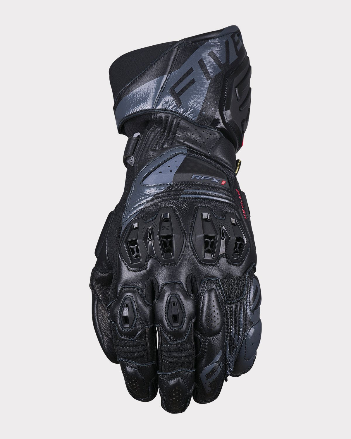 FIVE RFX1 EVO Gauntlet Gloves - InGearMotoFIVEMotorcycle GlovesBlack / Grey