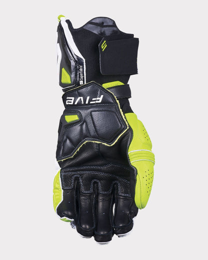 FIVE RFX1 EVO Gauntlet Gloves - InGearMotoFIVEMotorcycle GlovesWhite / Fluo Yellow