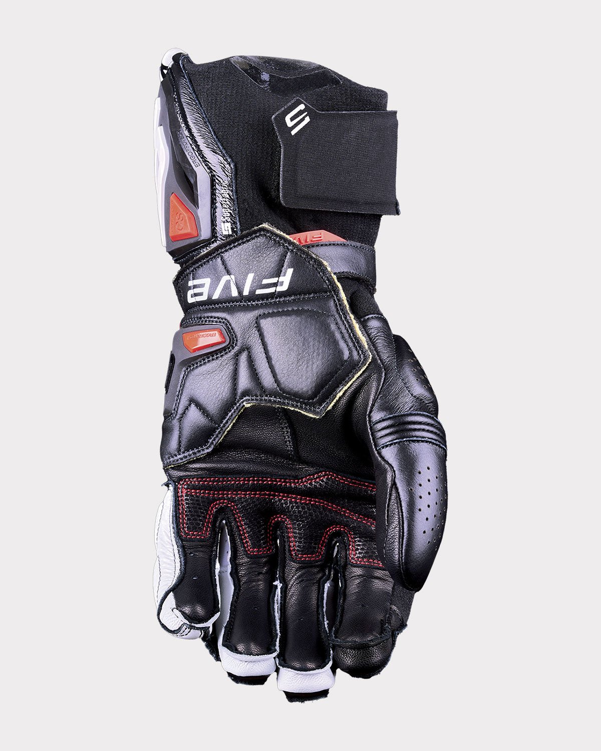 FIVE RFX1 EVO Gauntlet Gloves - InGearMotoFIVEMotorcycle GlovesWhite / Fluo Yellow