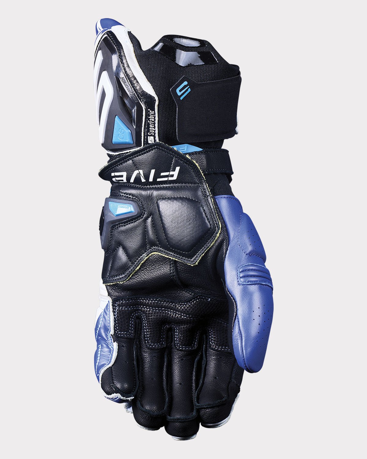 FIVE RFX1 EVO Gauntlet Gloves - InGearMotoFIVEMotorcycle GlovesWhite / Fluo Yellow