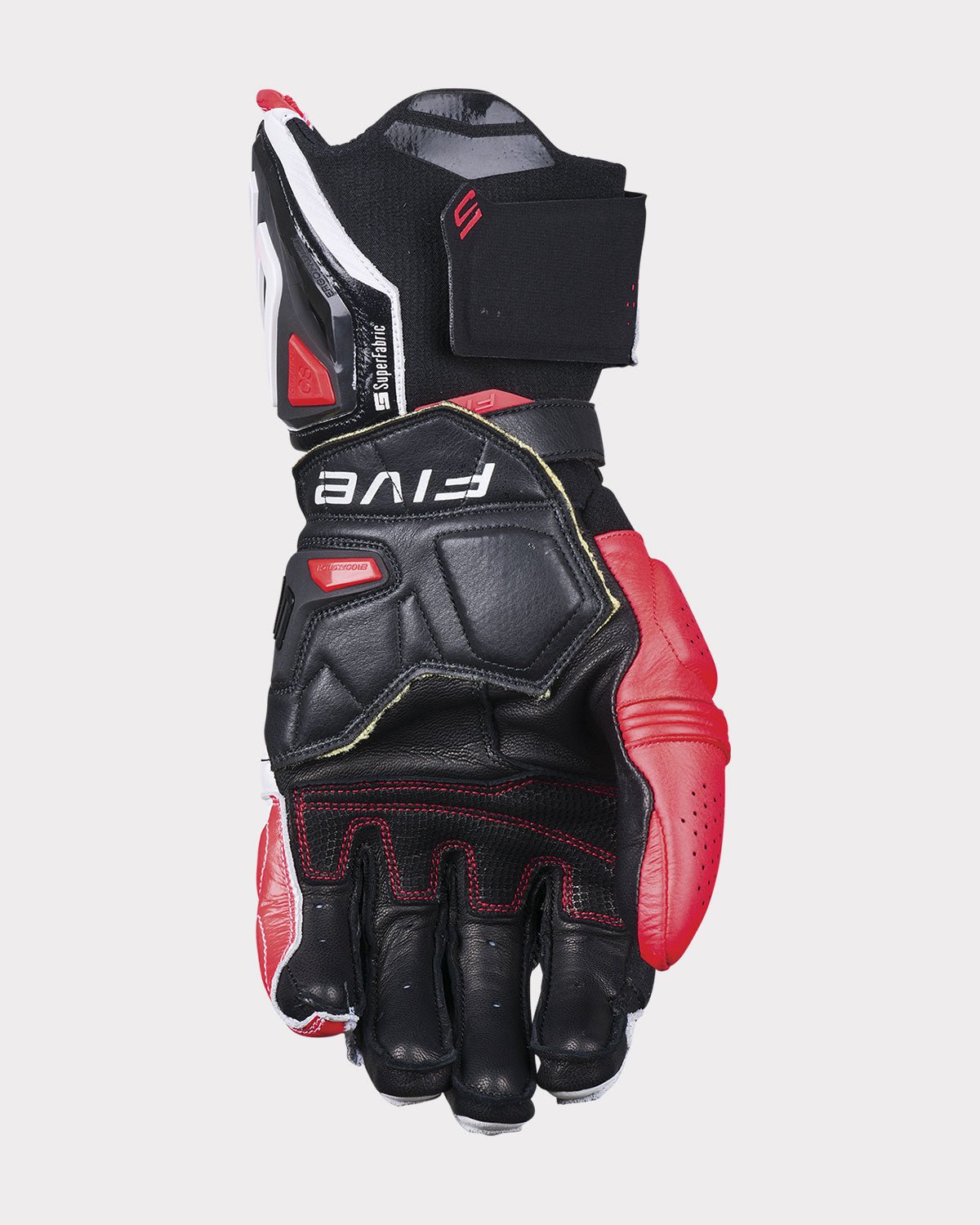 FIVE RFX1 EVO Gauntlet Gloves - InGearMotoFIVEMotorcycle GlovesWhite / Fluo Yellow