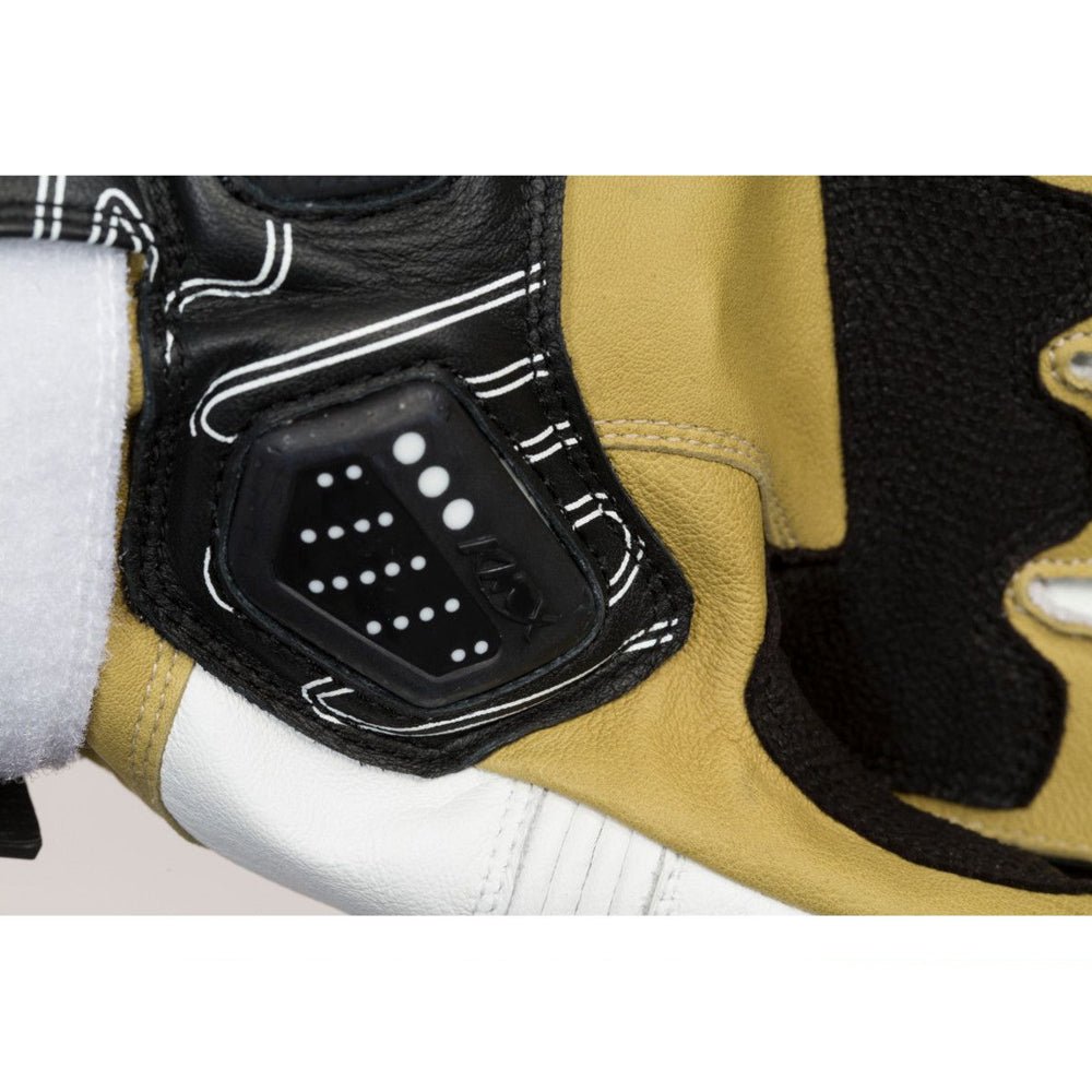 Racer High Speed Gloves - InGearMotoRacerMotorcycle GlovesWhite/Black