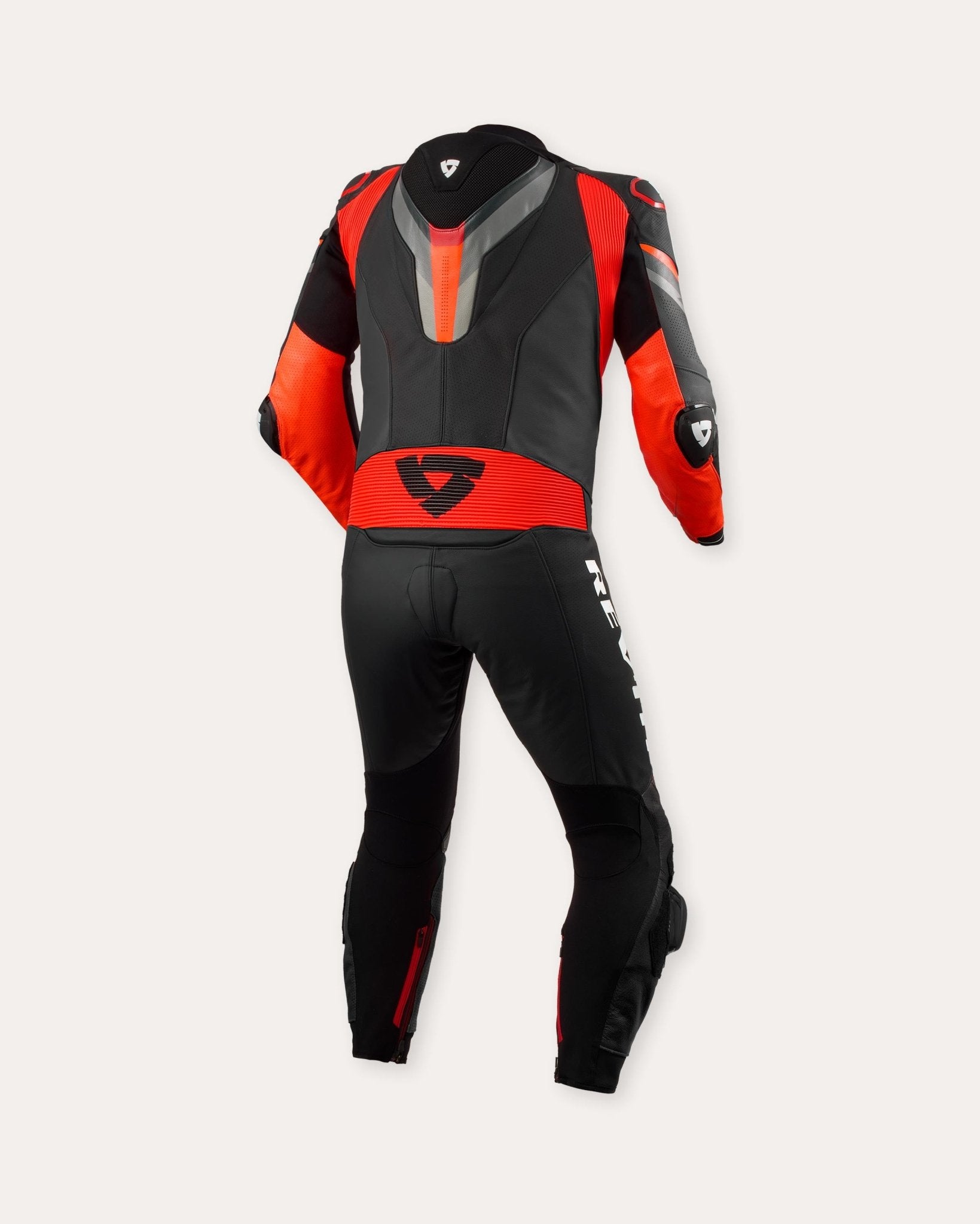 REV'IT! Quantum 3 Track Suit - InGearMotoREV'IT!Motorcycle SuitAnthracite - Neon Red