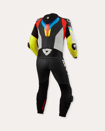 REV'IT! Quantum 3 Track Suit - InGearMotoREV'IT!Motorcycle SuitLight Grey - Neon Yellow