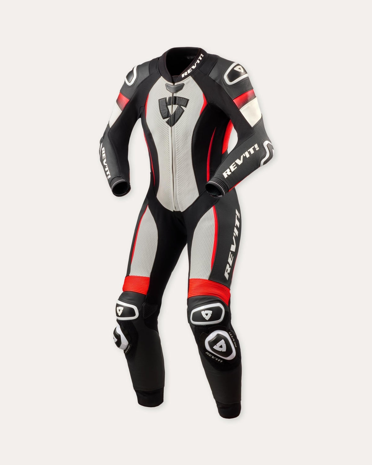 REV'IT! Xena 4 Ladies Track Suit - InGearMotoREV'IT!Motorcycle SuitWhite-Neon Red