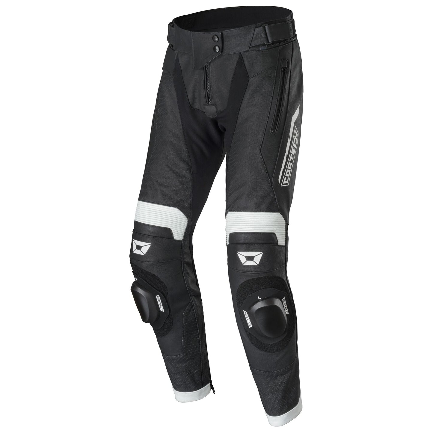 REVO SPORT WOMEN'S LEATHER PANT - InGearMotoCortechBlack/White