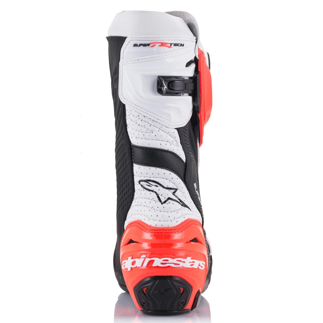 Alpinestars Supertech R v2 NON - Vented Racing Boots - InGearMotoAlpinestarsShoesBlack/White/Red Fluo