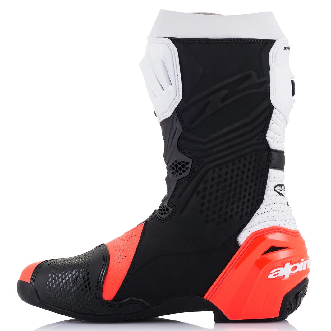 Alpinestars Supertech R v2 NON - Vented Racing Boots - InGearMotoAlpinestarsShoesBlack/White/Red Fluo