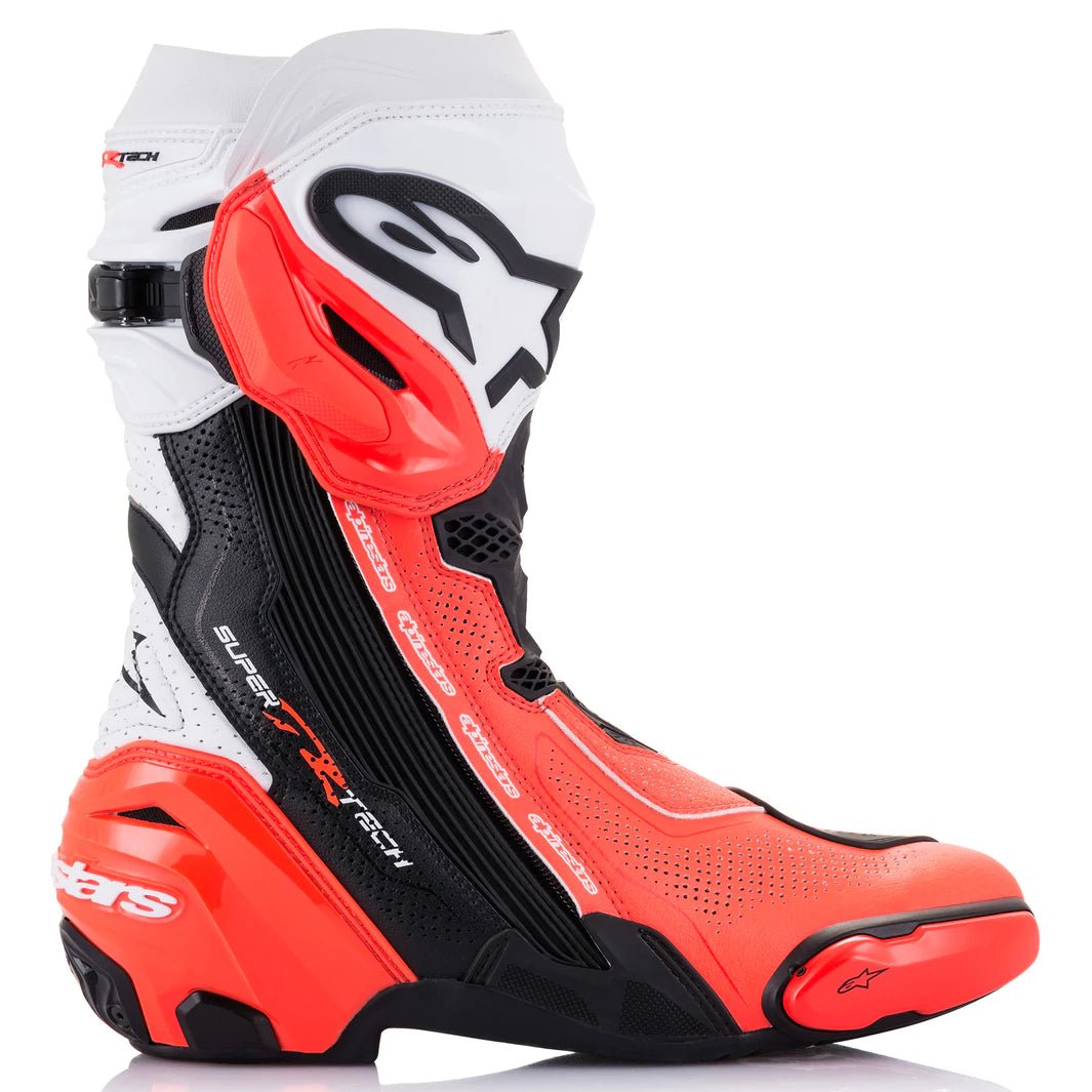 Alpinestars Supertech R v2 NON - Vented Racing Boots - InGearMotoAlpinestarsShoesBlack/White/Red Fluo