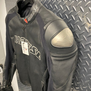 Dainese Leather Motorcycle Jacket Sz 58EU