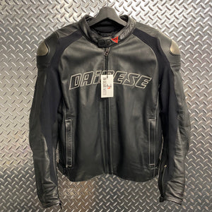 Dainese Leather Motorcycle Jacket Sz 58EU