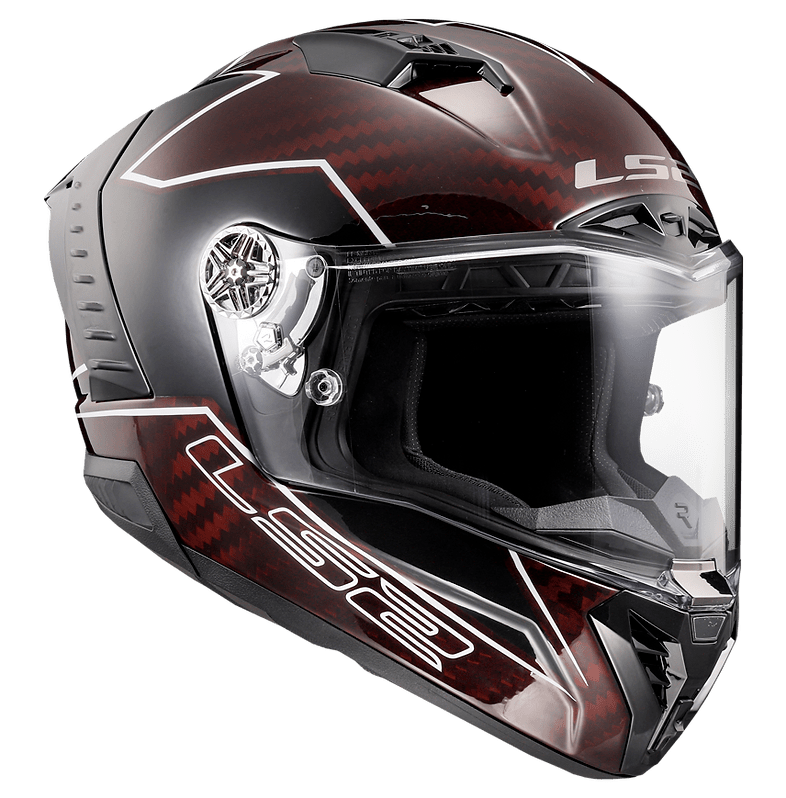 LS2 Thunder Carbon FIM Helmet - InGearMotoLS2Lightning Red/Grey/Blk
