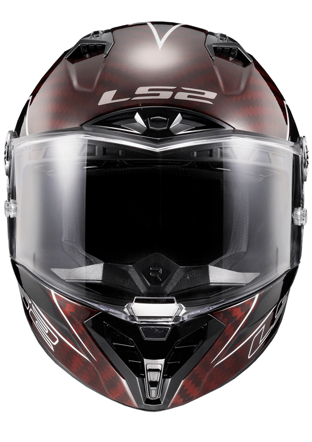 LS2 Thunder Carbon FIM Helmet - InGearMotoLS2Lightning Red/Grey/Blk